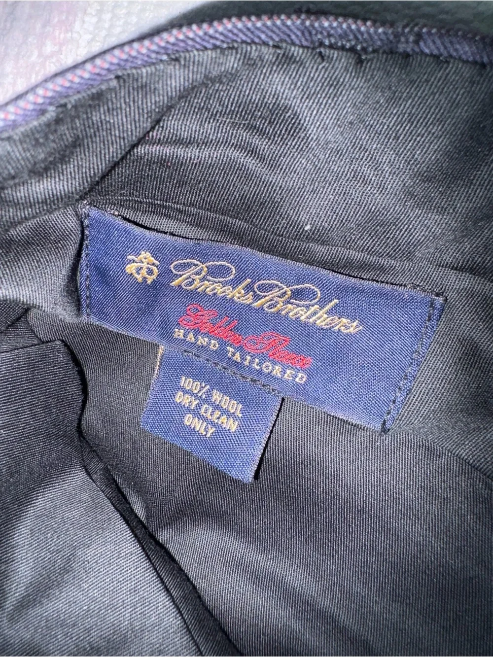 Brooks Brothers Navy Pinstripe Two-Button Sport Coat